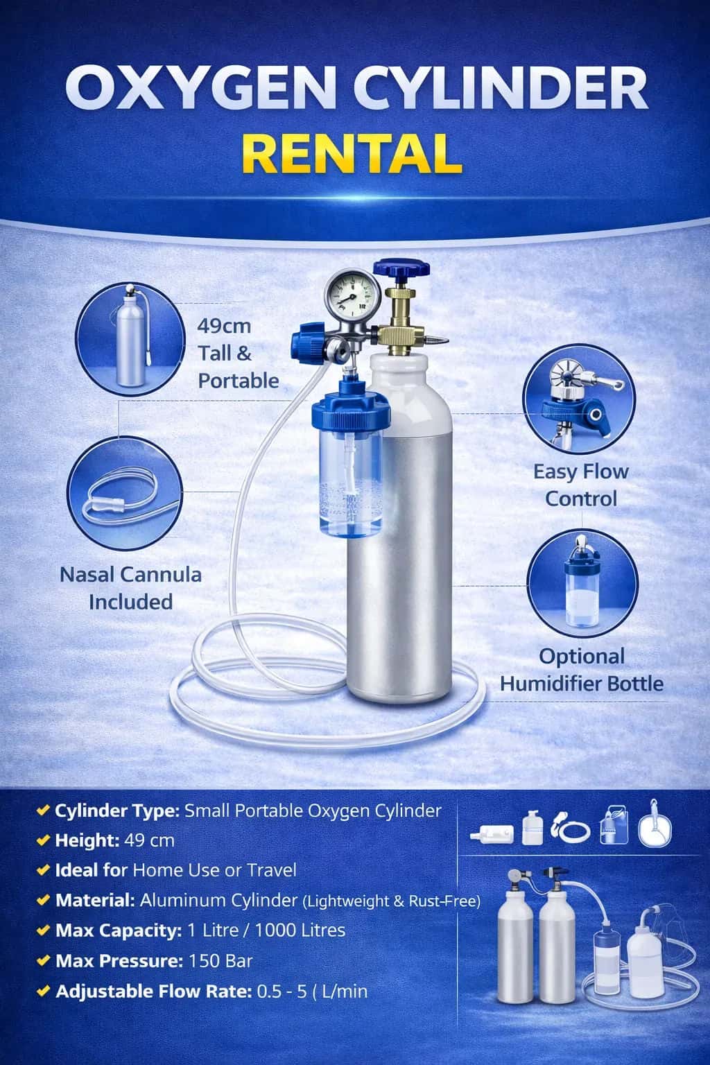 Small Portable Oxygen Cylinder